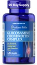 Puritan 's Pride Glucosamin Chondroitin Complex for kvinder og mænd, Kosttilskud til fælles sundhed, 120 hurtige release kapsler