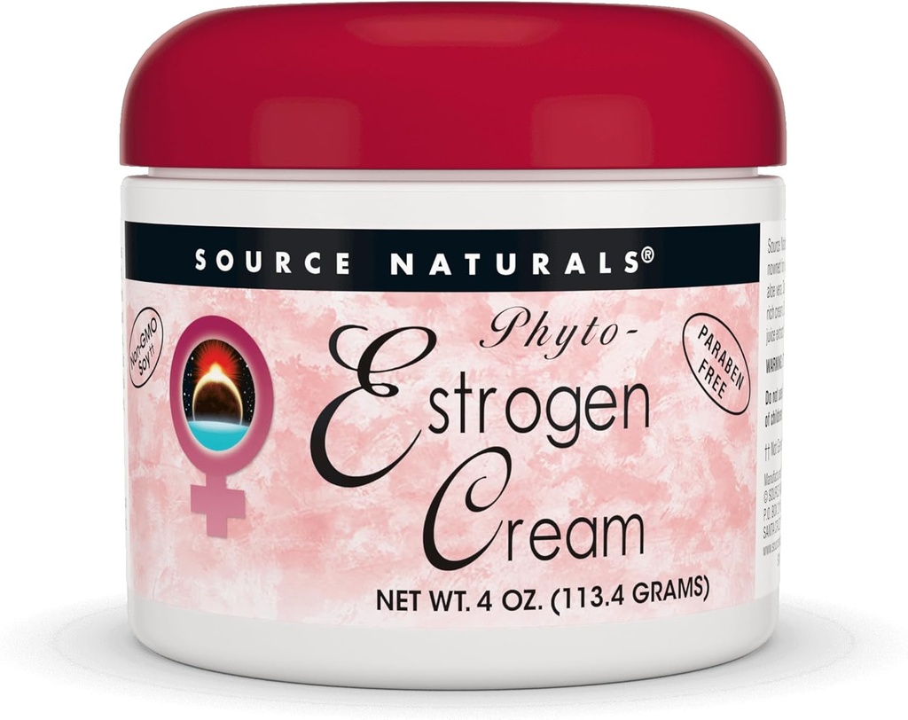Source Naturals Phyto- Østrogen Cream, Paraben- Free - 4 oz Cream