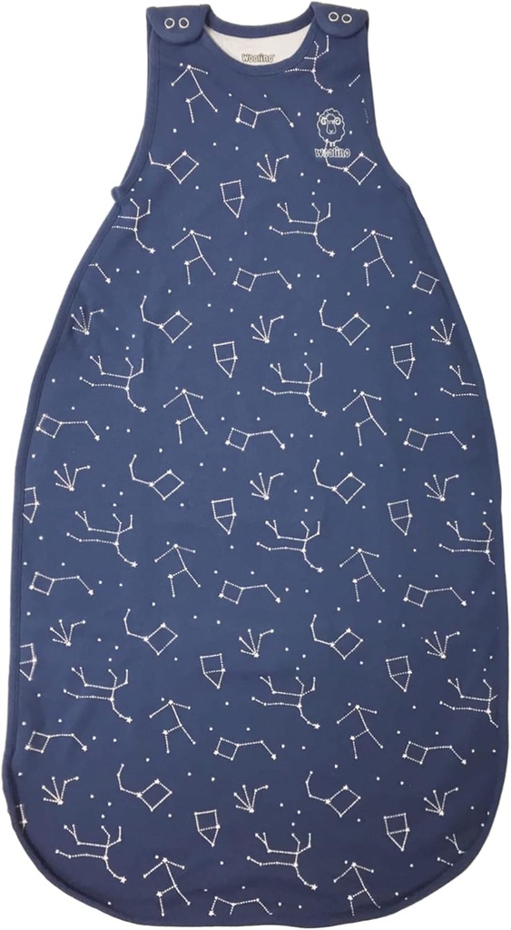 Woolino Big Kid sovesæk, 4 Sæson Baby Sleep Sack, Merino Uld og Organic Cotton Wearable Blanket, 4-6 År
