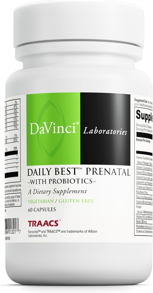 DAVINCI Labs - Daily Best Prenatal - 60 kapsler