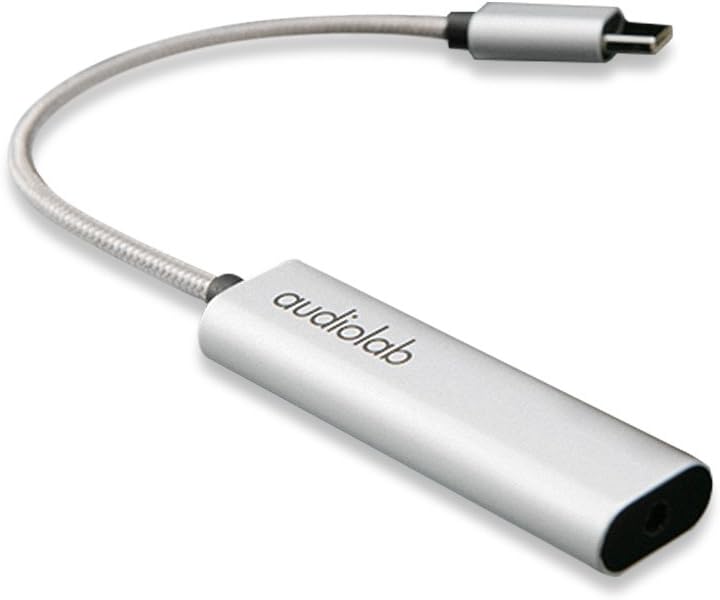 Audiolab Portable Headphone Forstærker Lyddrevet USB DAC Headphone Amp til telefon (Android, USB- C Port)