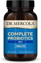 Dr. Mercola Complete Probiotika SBO - 4 milliarder CFU - for Gut Health - Understøtter sund immunfunktion - Non-GMO, Gluten- Free & Soy- Free - 90 Kapsler (90 Servere)