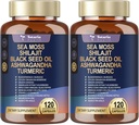 25-in-1 Sea Moss Kapsler, 120 Kapsler per flaske, 2 flasker