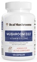 Ægte svampe Zink og vitamin D2 kapsler - med Organic Chaga og Reishi Mushroom Ekstrakter - Vitaminer for total wellness support - Vegan, Non- GMO, Gluten- Free - 120 Count Mushroom supplement