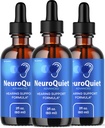 (3 Pack) NeuroQuiet Drops - Officiel NeuroQuiet Daily Hearing Support All Natural Clean Liquid Advanced Formel for Ear Health, Auditory Clarity & Indre Ear Balance Anmeldelser, 3 flasker til 3 Måneder