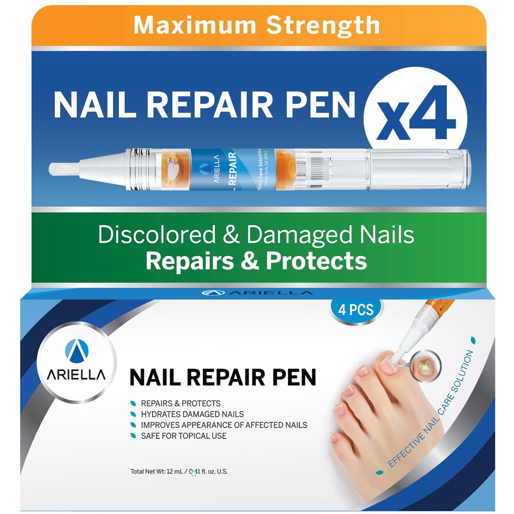 Toenail svamp Behandling Ekstra styrke: Negle svamp Behandling for Toenail - Svampesøm Reparation Pen 4 pakker