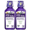 ZzzQuil Pure Zzzs Melatonin Liquid, Sleep Aid, Liquid Melatonin 2mg, with Chamomile & Lavender, Fall Assaple Fast, Melatonin Sleep Aid for voksne, Berry Flavored, 2 Pack, 24 FL OZ