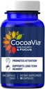 CocoaVia Memory & Focus Brain Supplement, 30 Dag, Kakao Flavanol Blend, Lutein, Tilføjet koffein til Boost. Forbedre kognitiv funktion, Opmærksomhed, Vegan & Plant baseret, 30 Kapsler