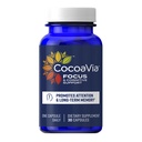 CocoaVia Memory & Focus Brain Supplement, 30 Dag, Kakao Flavanol Blend, Lutein, Tilføjet koffein til Boost. Forbedre kognitiv funktion, Opmærksomhed, Vegan & Plant baseret, 30 Kapsler