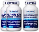 Alpha GPC & Uridine 2X 60 Kapsler + Phosphatidylserin & Bacopa 1x 120 Kapsler, 2 Months Supply