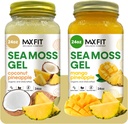 Sea Moss Gel Organic Raw (Bundle of 2 Jars 24oz) Kokos Ananas og Mango Ananas Wildсrafted Gold Sea Moss Gel fra Saint Lucia; 92 Vitaminer og mineraler