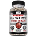 Kaya Naturals Sund Gluco med Bittermelon Support 124; Support Sunde Niveauer og Funktion, 20 Urter Vitamin og Mineraler, Alpha Lipoic Acid, Kanel, C-vitamin & E, Non- GMO (120 Tæl)
