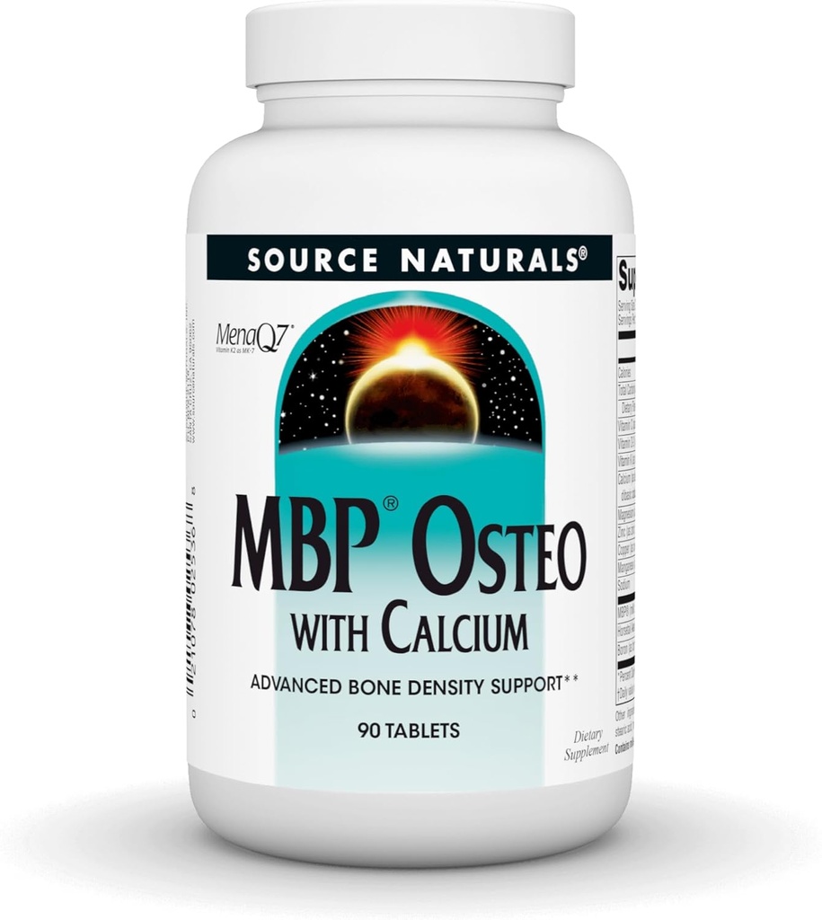 Source Naturals MBP Osteo med Calcium, Advanced Bone Density Support *, 90 tabletter
