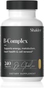 Shaklee - B- Complex - Den ultimative energi boost med Patenteret Bioaktiveret Absorption System ™ - B Vitaminer for forbedret velvære - Understøtter energi, kardiovaskulære, og hjerne sundhed - 240 tabletter