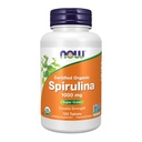 Now Foods Supplements, Certified Organic, Spirulina 1000 mg (Double Strength), Rich in Beta- Caroten (Vitamin A) og B- 12 med naturligt forekommende GLA, 120 tabletter
