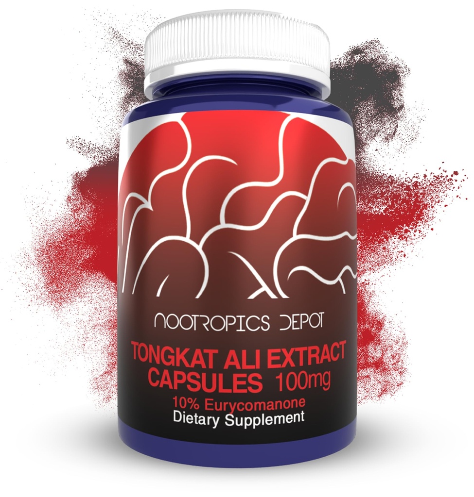 Nootropics Depot Tongkat Ali Extract Kapsler 124; 100mg