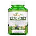 Supergreens - Spirulina, Chlorella, Wheatgrass + Mere - Ernærings- Packed Green Blend
