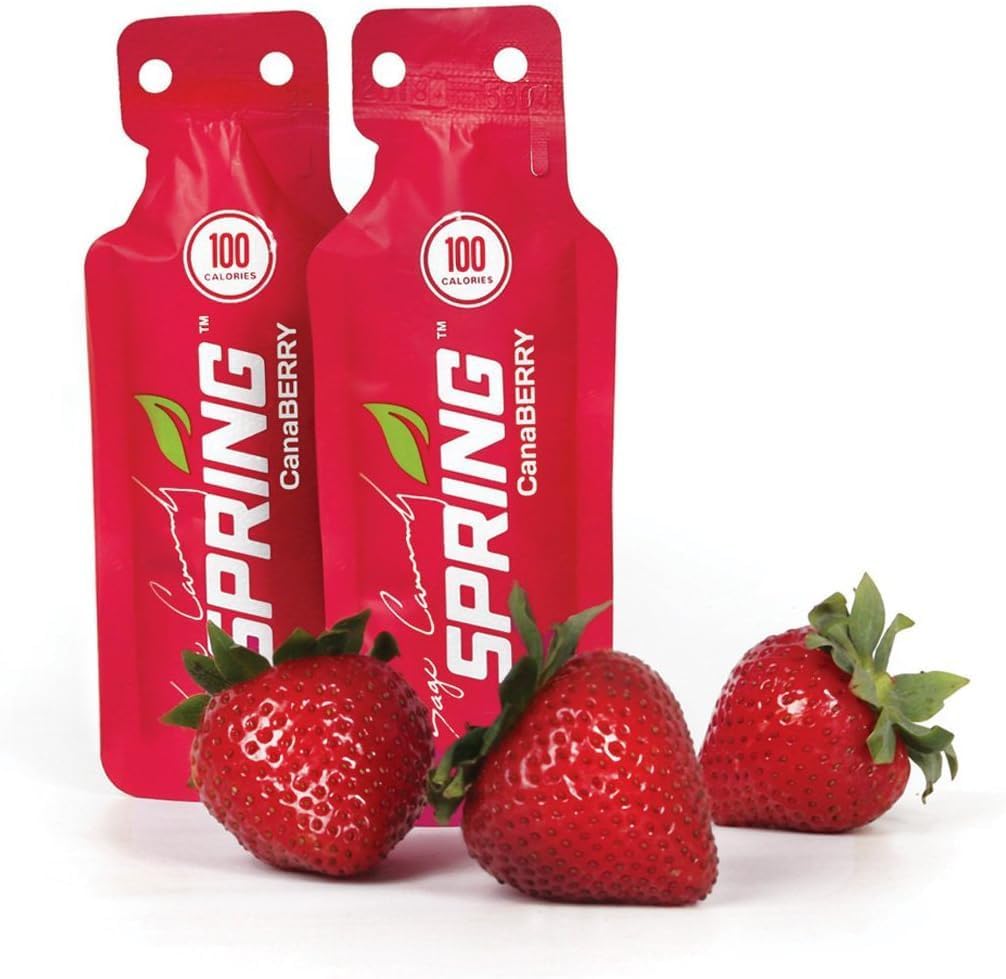 Spring Energy Gel - Canaberry - 20 Ct - Sport Nutrition Energy Gels til løbere