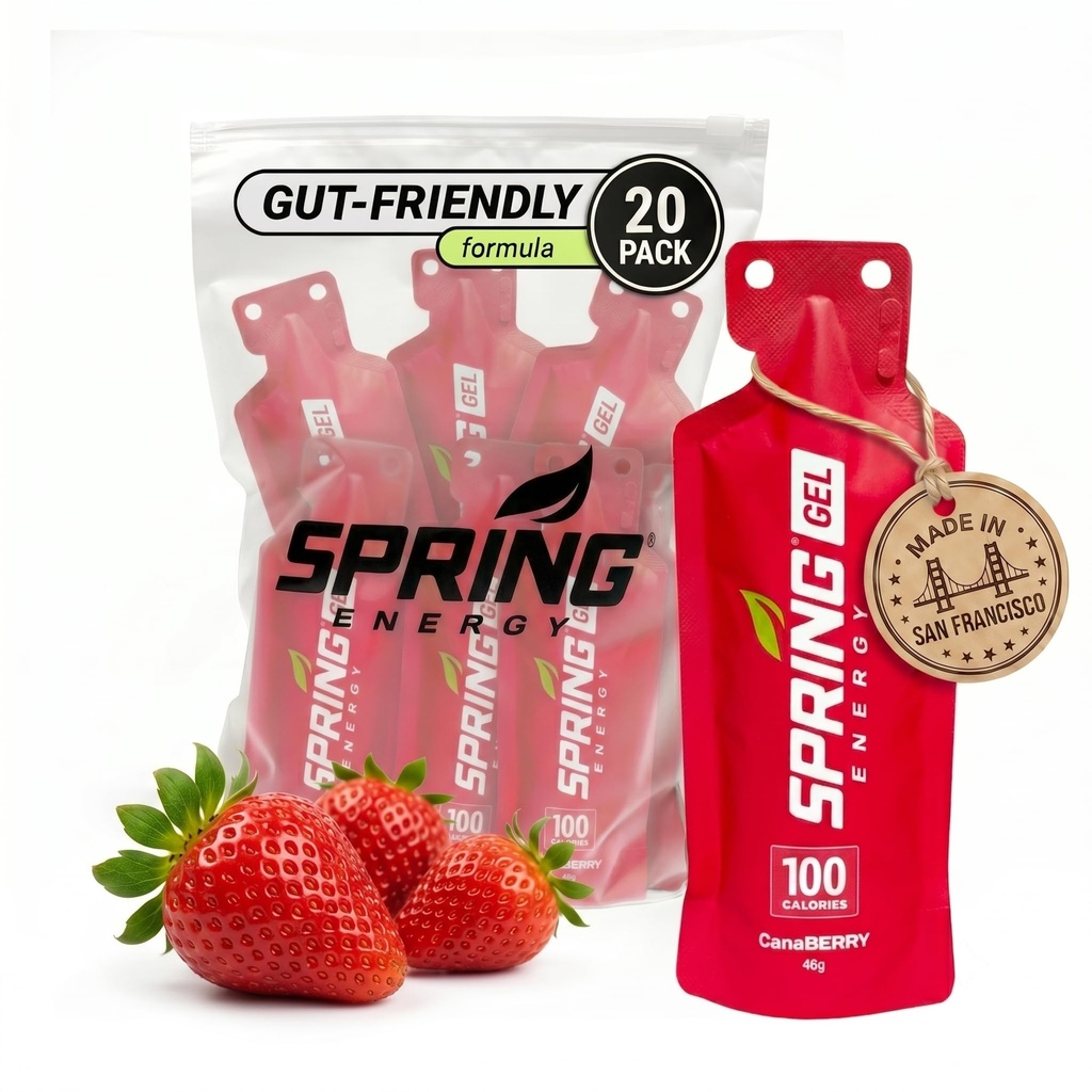 Spring Energy Gel - Canaberry - 20 Ct - Sport Nutrition Energy Gels til løbere