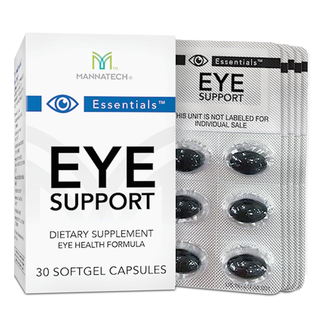 Mannatech Eye Care Supplement, Understøtter generel Eye Health Syht Care Supplement w / Lutein & Zeaxanthin. Eye Support 30 Softgels.