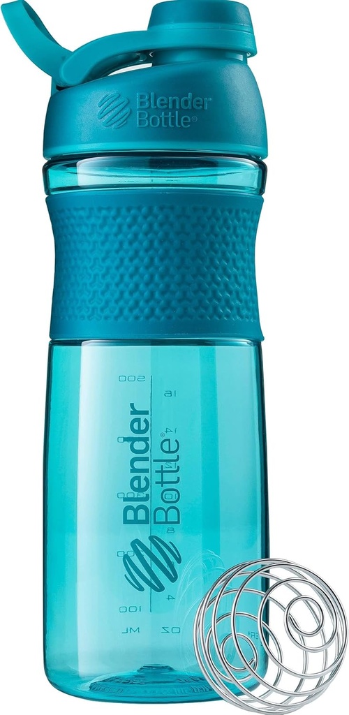 BlenderFlaske SportMixer Shaker Flaske Perfekt til Protein Shakes og Pre Workout, 28-Ounce, Teal