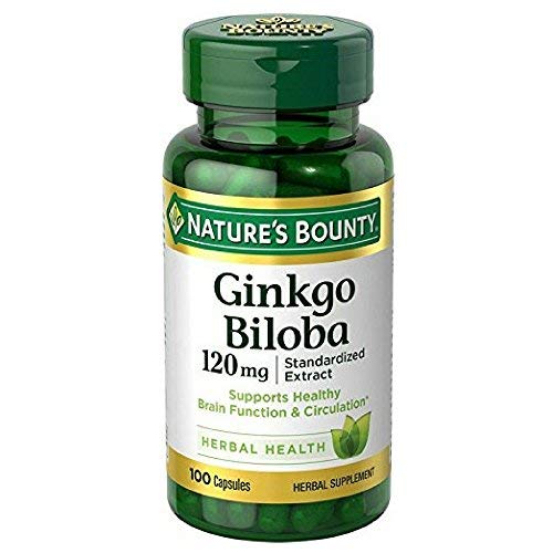 Nature 's Bounty Ginkgo Biloba 120mg, 100 kapsler (pakke med 2)