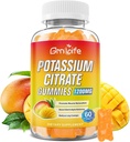 Kalium Citrate Gummies, High Kalium Supplement Gummies 1200mg for voksne & børn, Support Leg Cramp & Muscle Health, Vegan, Mango Flavor 60 Greve