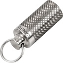 Titanium vandtæt Keychain Pill Holder Container, Portable Mini størrelse Pill Box Case for Udendørs Rejser Camping