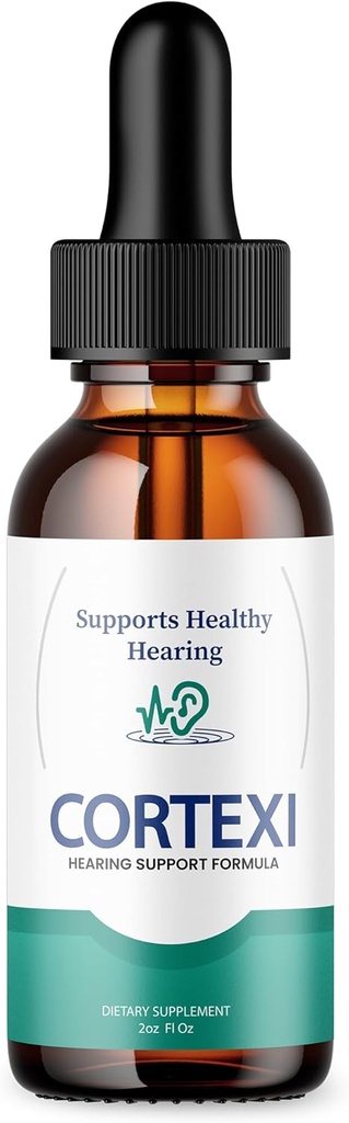 (Officiel) Cortexi Tinnitus Behandling Hørestøtte med Chrom, Grape Seed, Astragalus, Maca Root - Cortexi Hørestøtte Drops Supplement Cortexi Tinnitus Behandling for Ringeører (2oz)