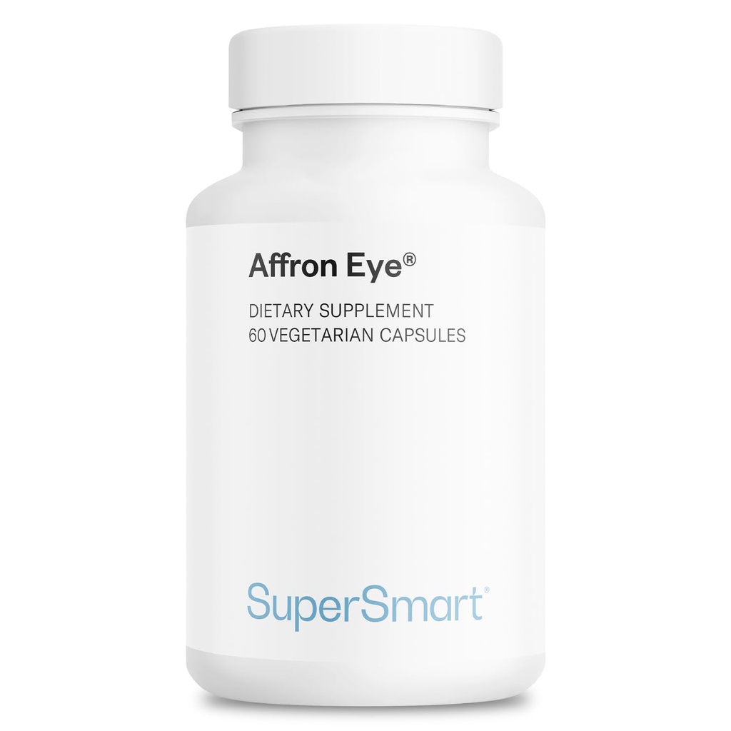 Supersmart - Affron Eye - Saffron Extract - Standardiseret til 3% Crocin Note 124; Non- GMO & Gluten Free - 90 Vegetariske kapsler