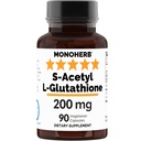 MONOHERB S- acetyl L- glutathion 200mg - 90 Vegetariske kapsler