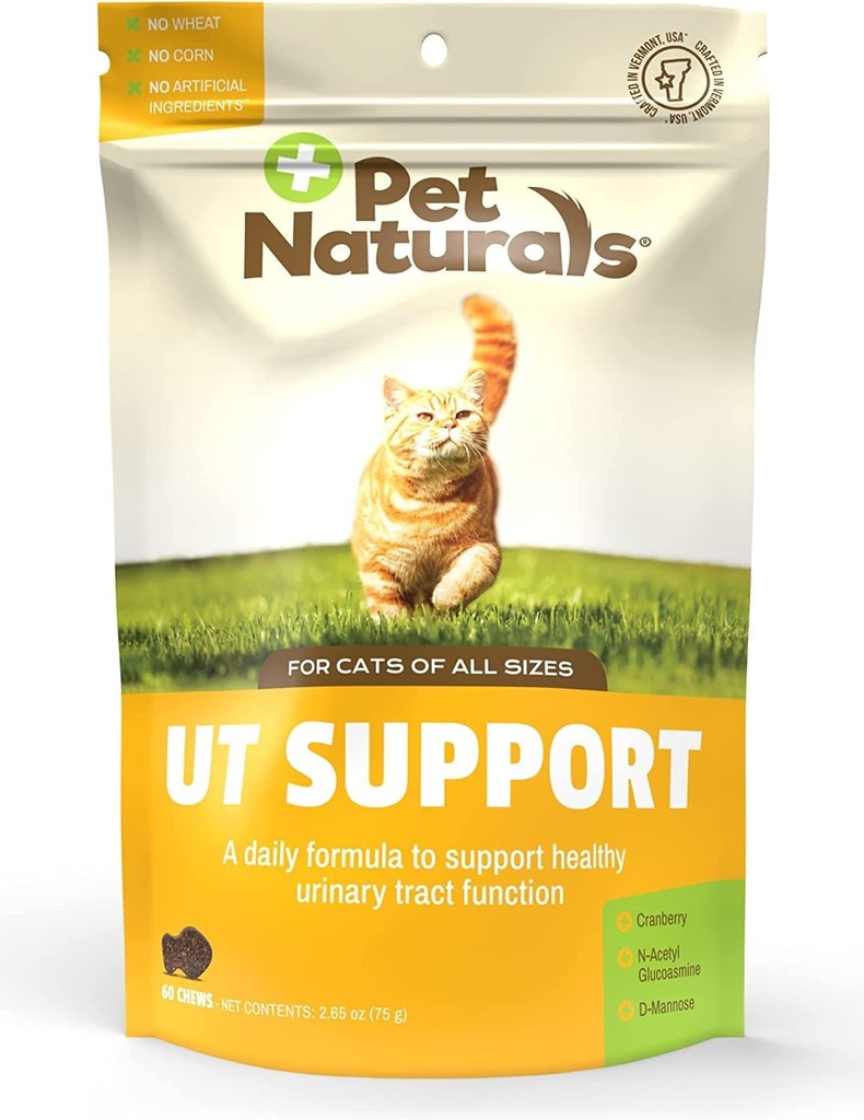 Pet Naturals UT Support Urinary Tract supplement til katte, 60 Chews