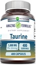 Amazing Formulas Taurine 1000mg kapsler Aminosyre Supplement 124; Non- GMO Note 124; Gluten Free