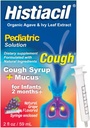 Histiacil Organic Agave Jarabe para TOS, Spædbørn 2 Måneder og Ældre, Hoste + Mucus Relief Lavet med Agave & Ivy Leaf Extract, Pædiatrisk Formel for Børnenes Daglige Mucus Grape Flavor, 2 fl oz