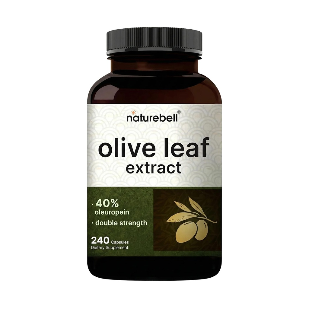 Olive Leaf Extract 30000mg, 240 Capsules Remote 124; 40% Active Oleuropein, 50: 1 Herbal Ækvivalent - Rig i Polyphenol & Flavonoid antioxidanter til immunforsvar og hjerte sundhed - non-GMO