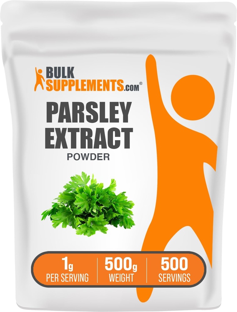 BulkSupplements.com Persley Extract Powder - Persley Supplement, Antioxidant Kilde, Urte Supplement - Gluten Free, 1g per Serving, 500g (1.1 lbs) (Pack of 1)