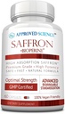 Godkendte Science ® Saffron Standardiseret til 3% Crocin, 2% Safranal - høj- Absorption BioPerine - Vegan, 60 kapsler - Pakning med 1 stk.