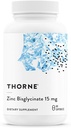 THORNE - Zink Bisglycinate 15mg - daglig støtte til hud, øje & immunsystem sundhed * - Chelated Zink supplement - 60 Servere