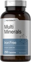 Horbäach Multi Minerals Supplement: 124; 250 Kapsler: 124; Iron Free