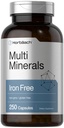 Horbäach Multi Minerals Supplement: 124; 250 Kapsler: 124; Iron Free