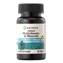 DAIKEN Mini Multivitamin, 60 tabletter, forstærket med Lutein, Lycopene & folinsyre, tidsfrigivelse Multivitamin til kvinder & mænd, Vegan & Let at synke