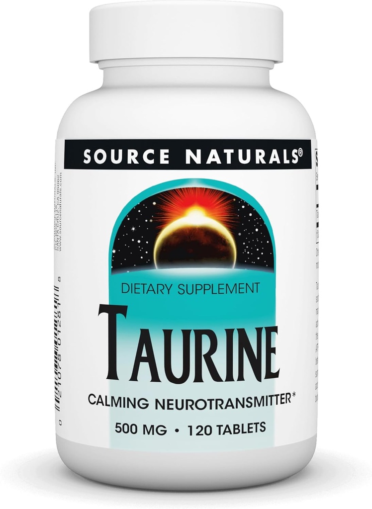 Kilde Naturals Taurine Calming Neurotransmitter * 500 mg Tabs, 120 ng