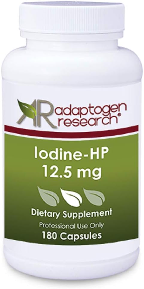 Jod - HP 12, 5 mg • 124; høj potens • Jod - kompleks • 124; natriumdiode Kaliumdiode • 124; 180 plantekapsler • 124; Adaptogen forskning