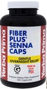 Yerba Prima Fiber Plus Senna kapsler, 180 Greve - genert Overnatning Relief, USA Made, Non- GMO, Gluten- Free