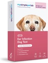 MySimplePetLab Dog Ear Infektion Test Kit, Vet Godkendt, Detekterer Gær & Bakterier, Mail- in Kit, hurtige resultater, Easy at- Home Use for Smelly, Itchy Øre, Understøtter Dog Ear Sundhed