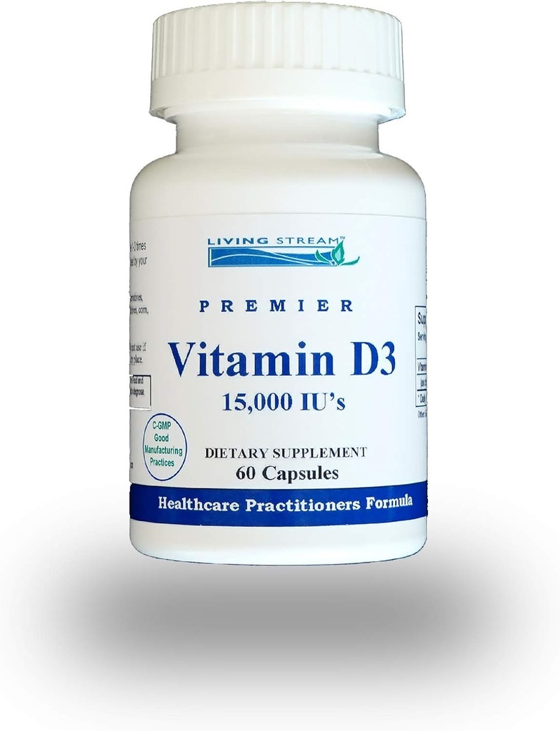 D3- vitamin 15. 000 IE, 60 kapsler