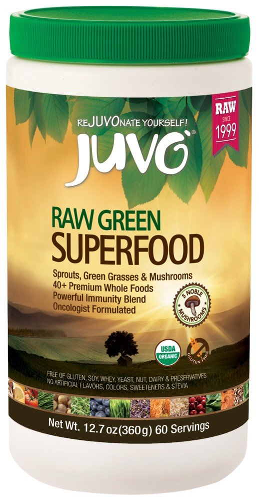 Juvo Raw Green Superfood, 12,7 Ounce, 60 portioner, Vegan, Gluten Free, Non- GMO, Kosher