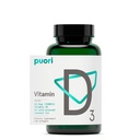 D3- vitamintilskud med organisk kokosolie til Optimal Absorption 124; sund muskelfunktion, knoglerelateret immunstøtte, ikke GMO 'er