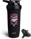 Smartshake TMNT Ninja Power Reforce rustfrit stål Protein Shaker Flaske 900 ml - 124; 30 oz - Læbefast Screw- on Lid - BPA Free - Unisex - Sort