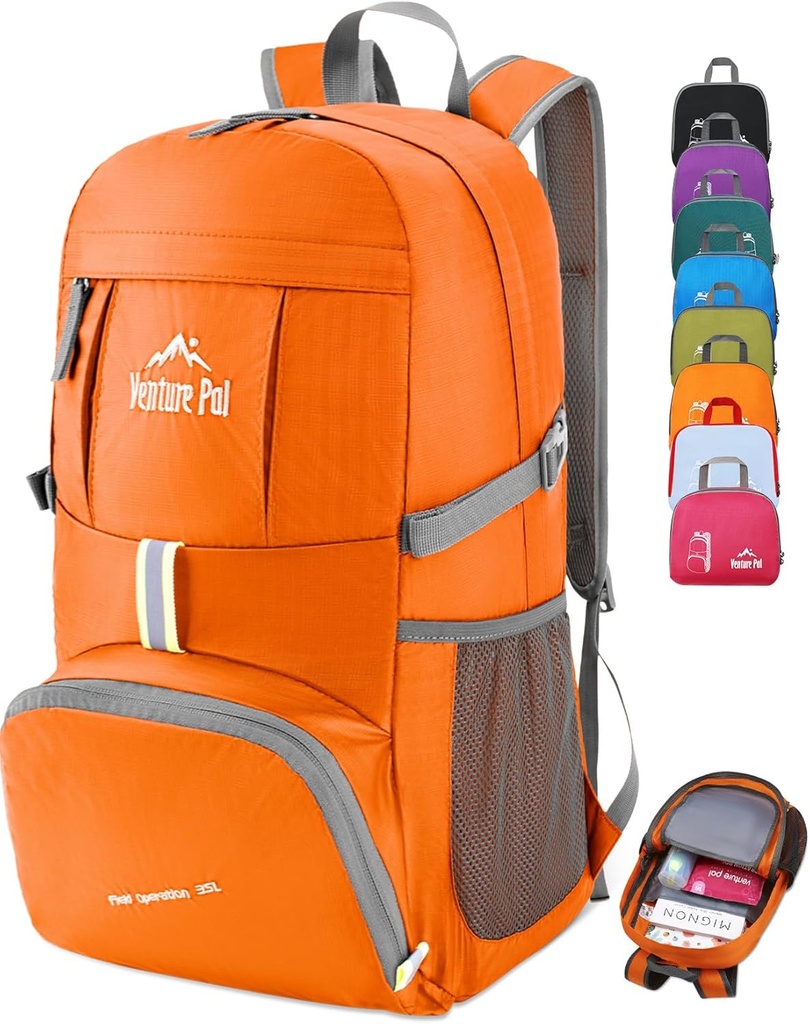 Venture Pal 35L Ultralygt letvægts pakbar foldbar rejse Camping vandreture udendørs sport rygsæk Daypack
